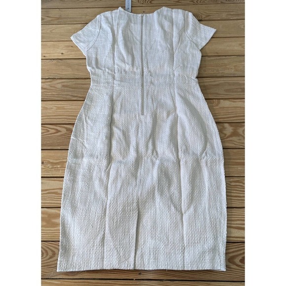 NWT DE Collection Frayed Edge Dress Size Large Women’s Egret MSRP $49.99 - Picture 2 of 6